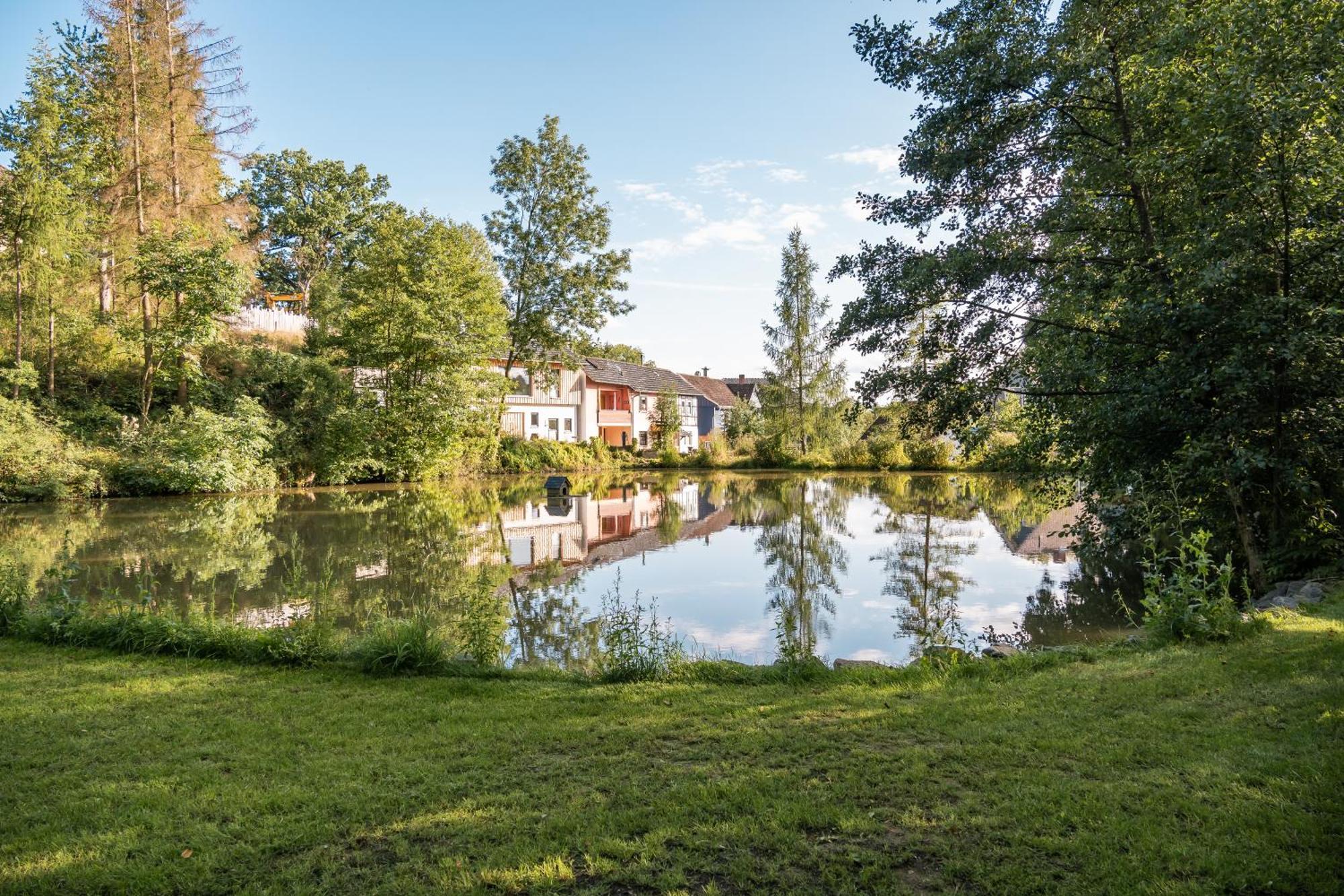 Ferienwohnung Panorama Teichblick Heldritt 外观 照片